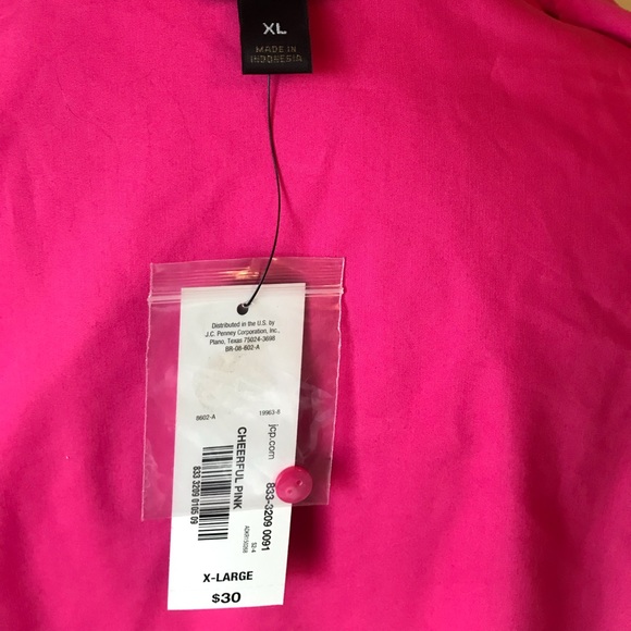 Worthington Pink Button up Blouse NWT - Picture 5 of 5